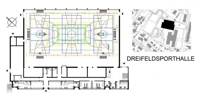 Neubau 3fach Sporthalle