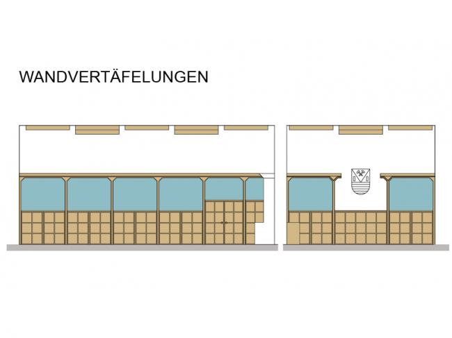 Modernisierung Ratssaal mit Treppenhaus