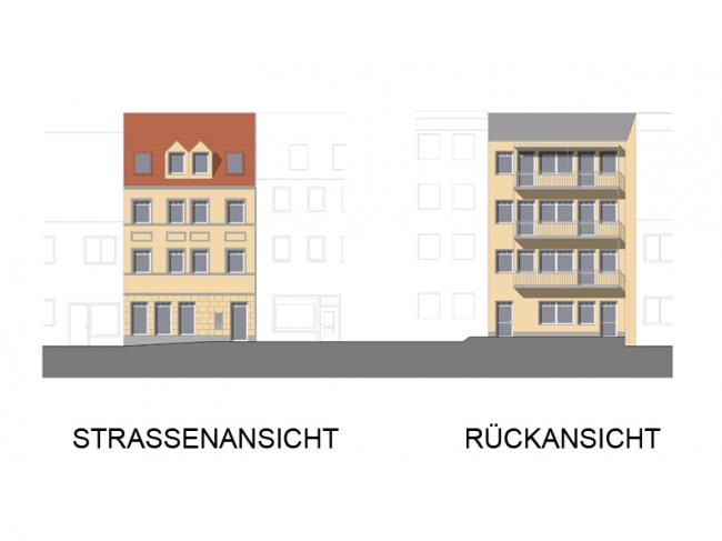 Neubau Wohn- und Geschäftshaus durch anspruchsvolle Lückenbebauung