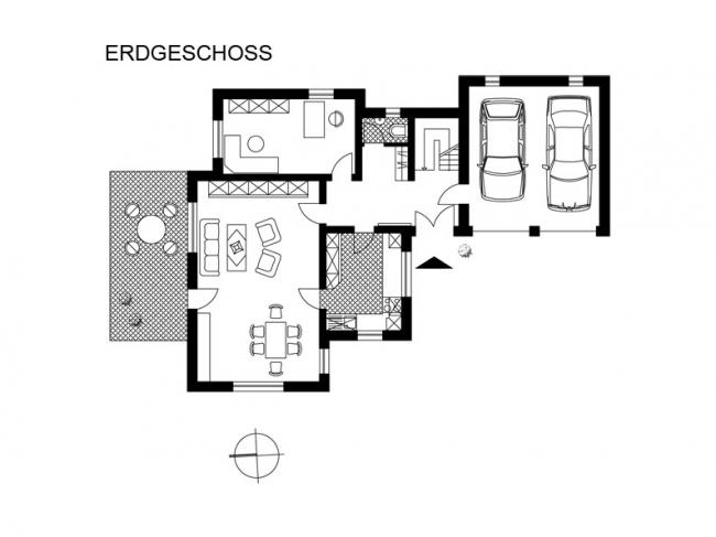 Neubau unterkellertes Wohnhaus in Hanglage