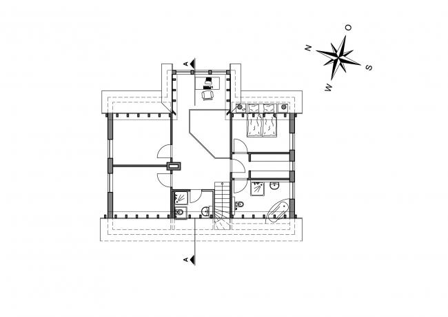 Wohnhaus mit regionaler Holzhausarchitektur